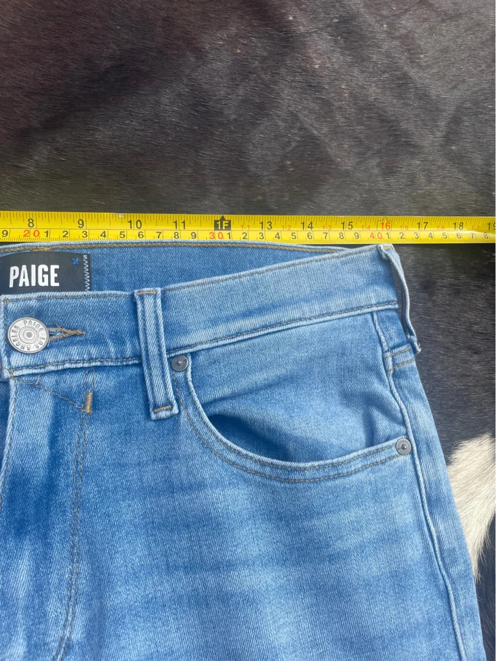 PAIGE Men's Slim Straight‎ Jeans in Medium Blue Wash